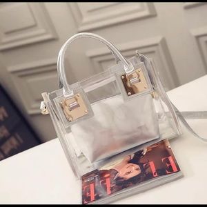 COPY - Clear Handbag/Purse, 2 in 1, Top handle/Cross body